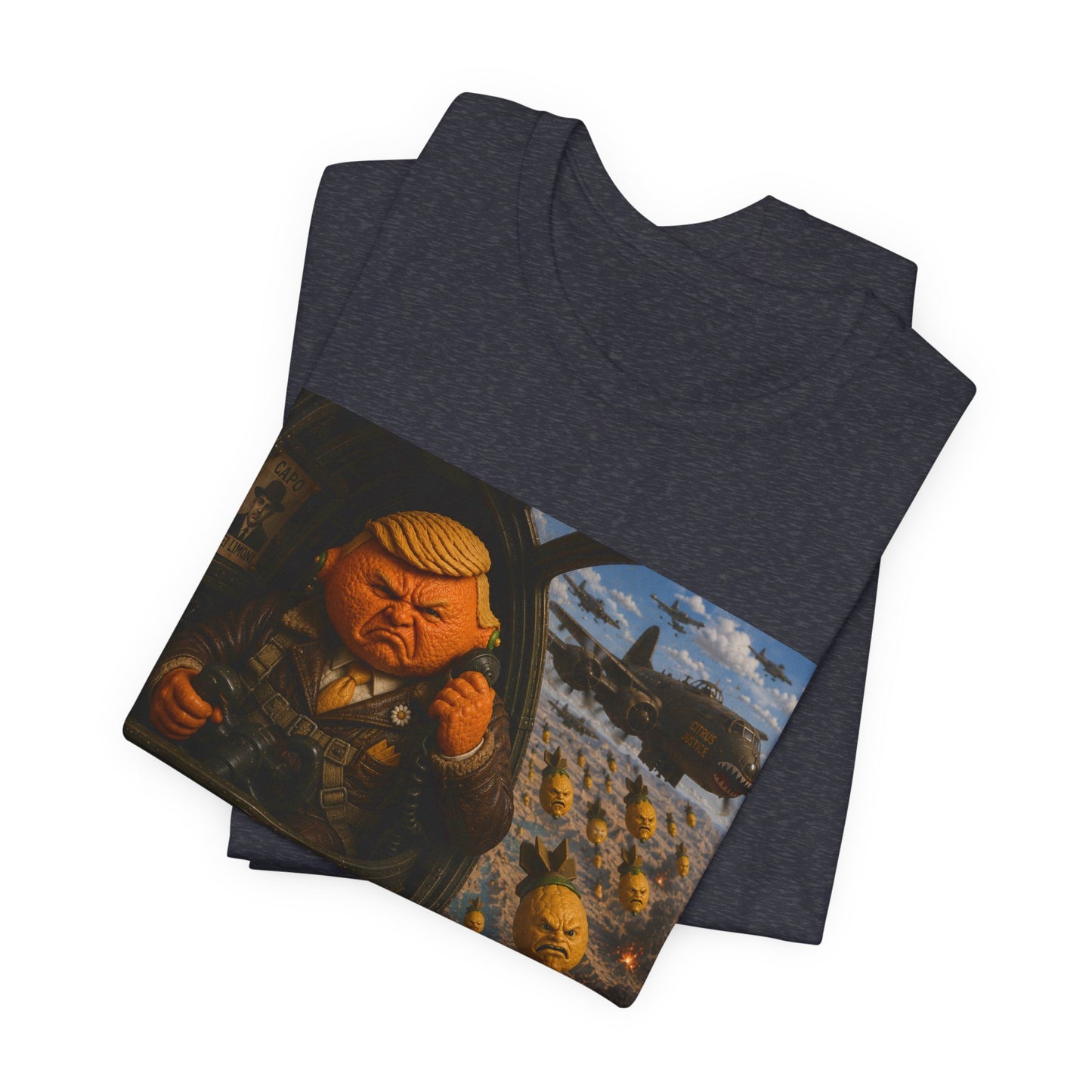 Graphic Tee — "When life gives you lemons, bomb Iran." Vintage Political Satire
