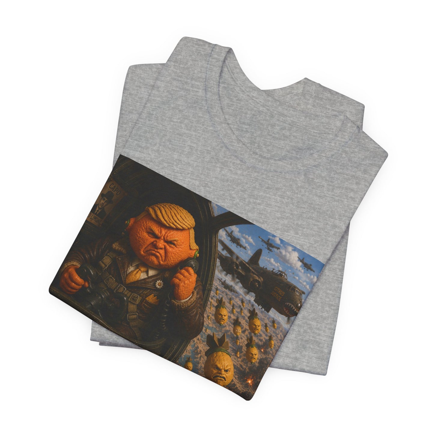 Graphic Tee — "When life gives you lemons, bomb Iran." Vintage Political Satire