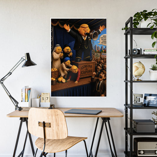 Gloss Poster — 'Lemone de Capone' Satirical Art Print