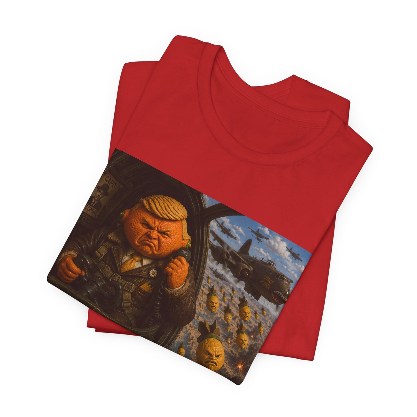 Graphic Tee — "When life gives you lemons, bomb Iran." Vintage Political Satire