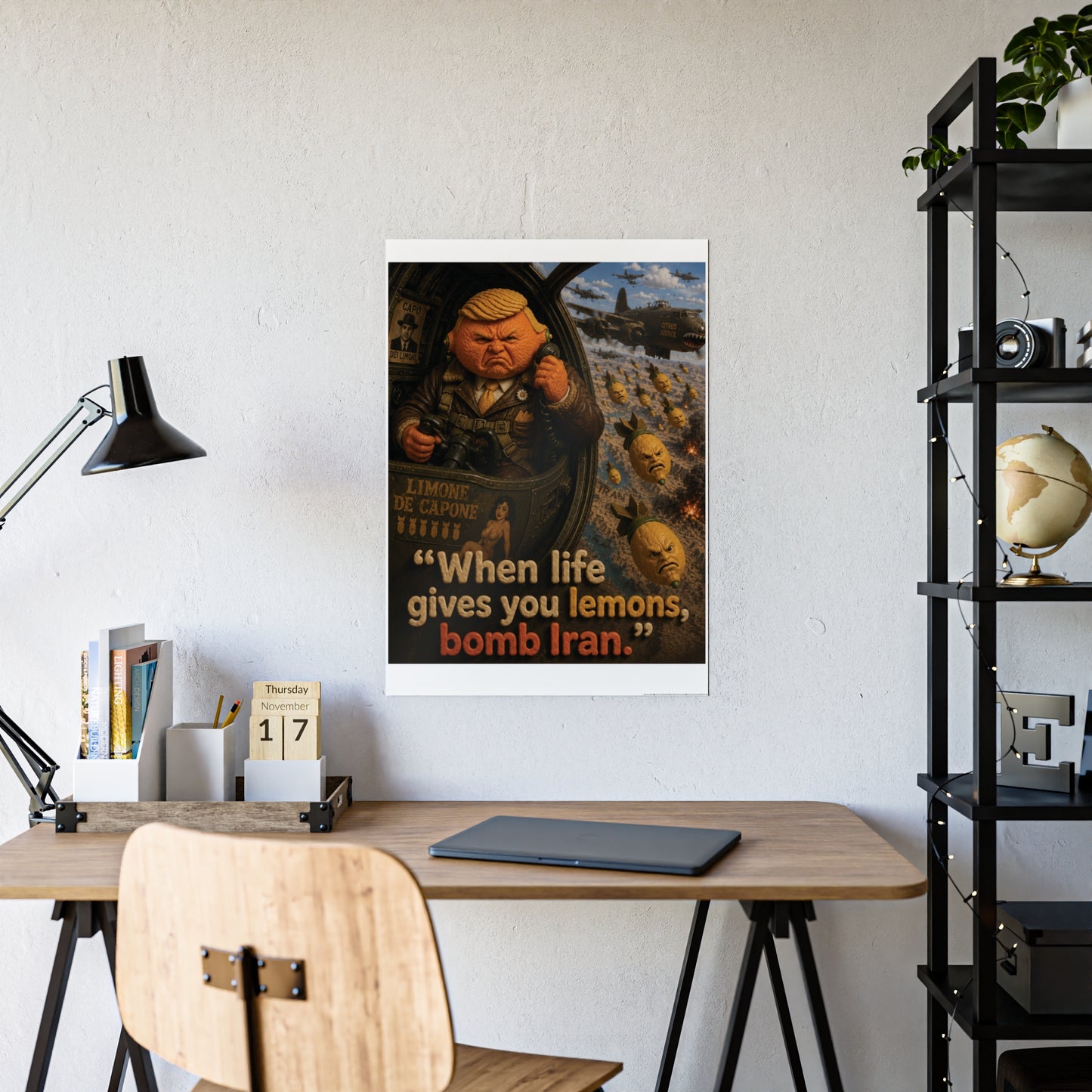 Gloss Poster — Political Satire Lemon Bomb Quote