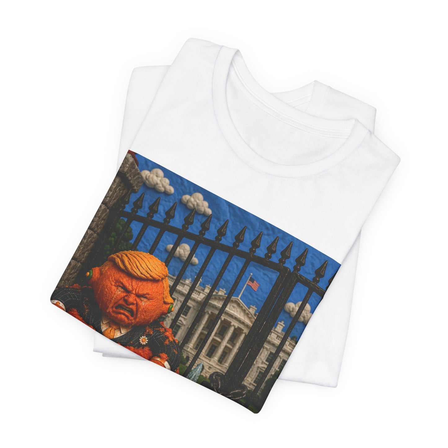 Political Pumpkin Tee – Satirical Trump Jack-o'-Lantern T-Shirt
