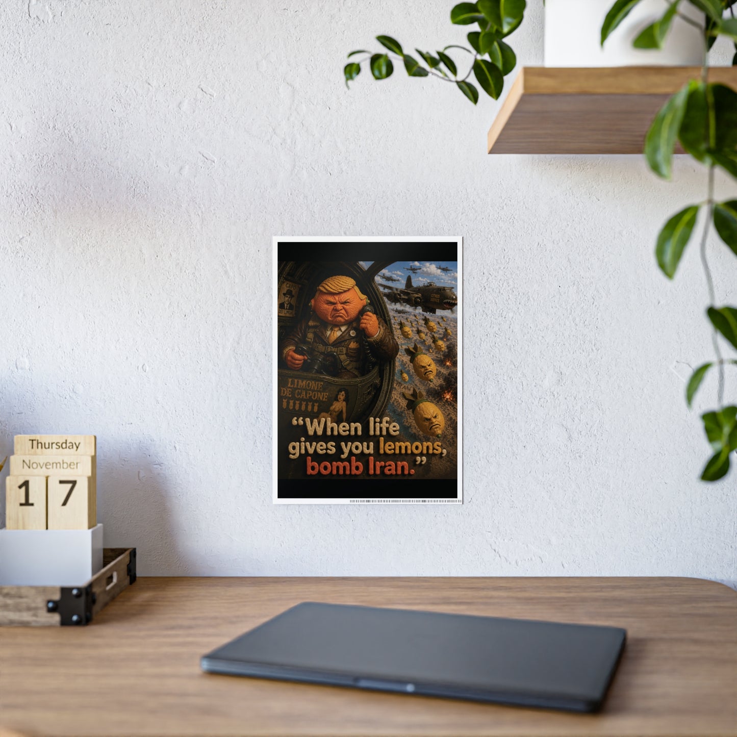 Gloss Poster — Political Satire Lemon Bomb Quote