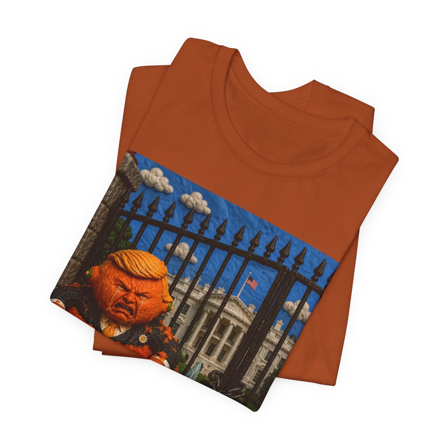 Political Pumpkin Tee – Satirical Trump Jack-o'-Lantern T-Shirt