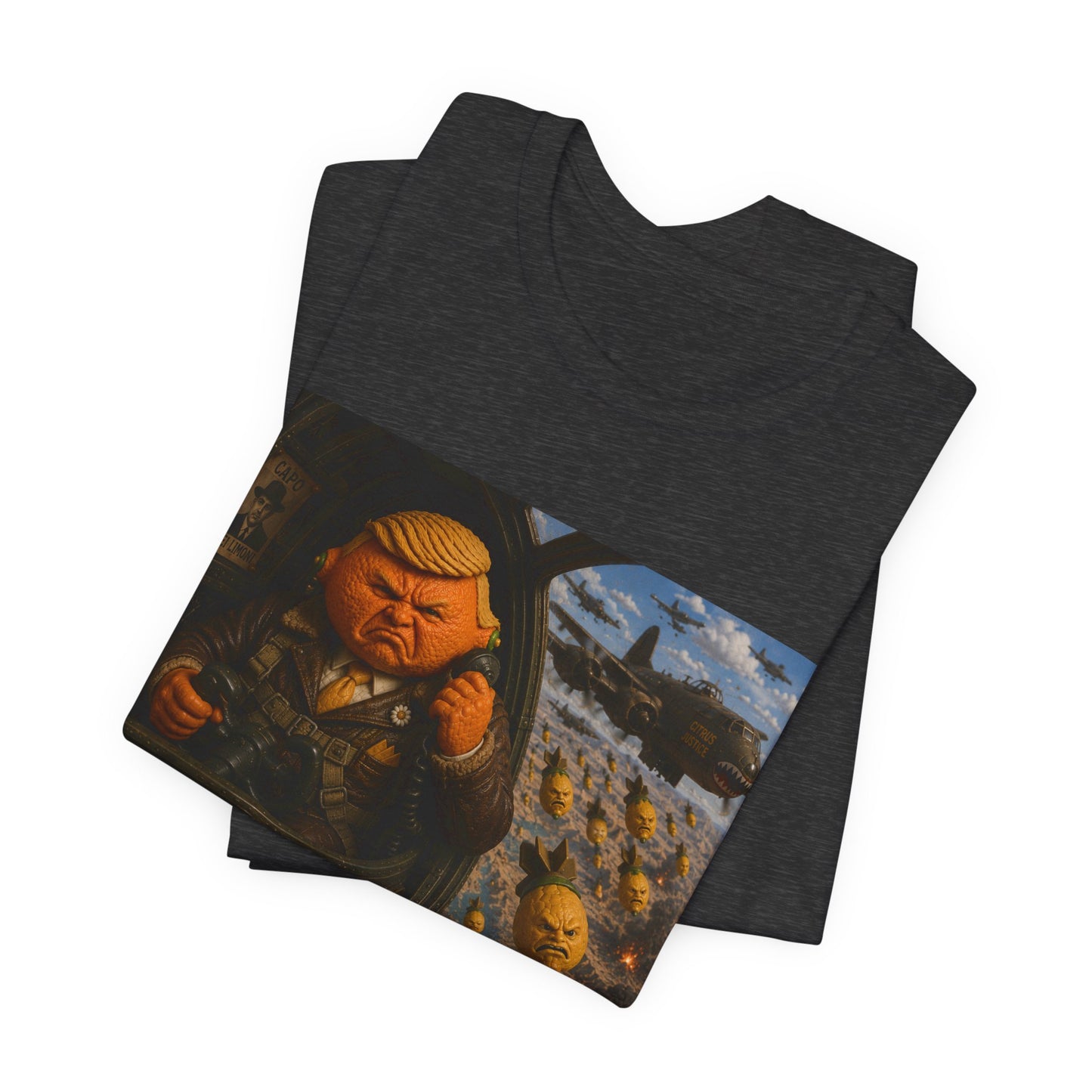 Graphic Tee — "When life gives you lemons, bomb Iran." Vintage Political Satire