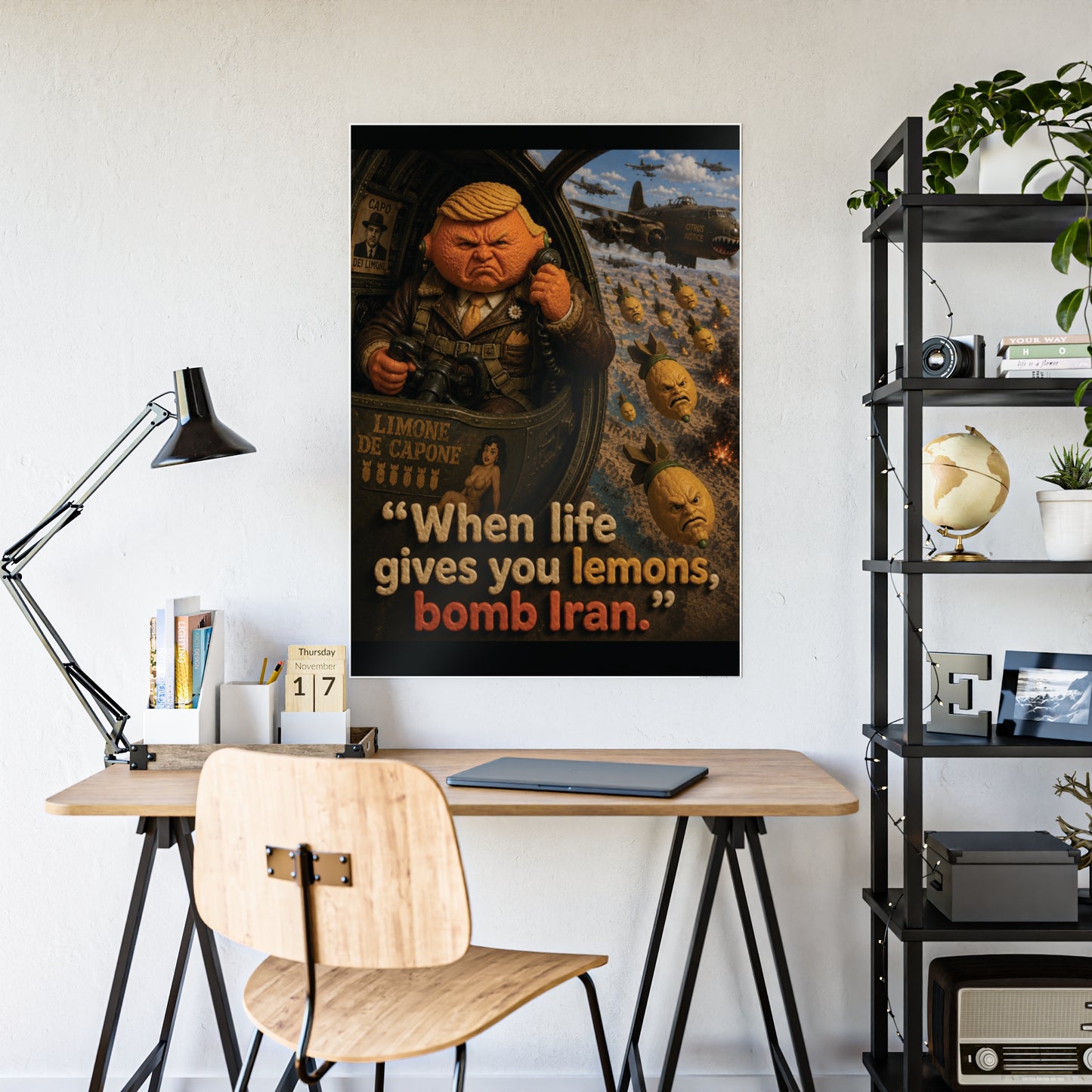 Gloss Poster — Political Satire Lemon Bomb Quote