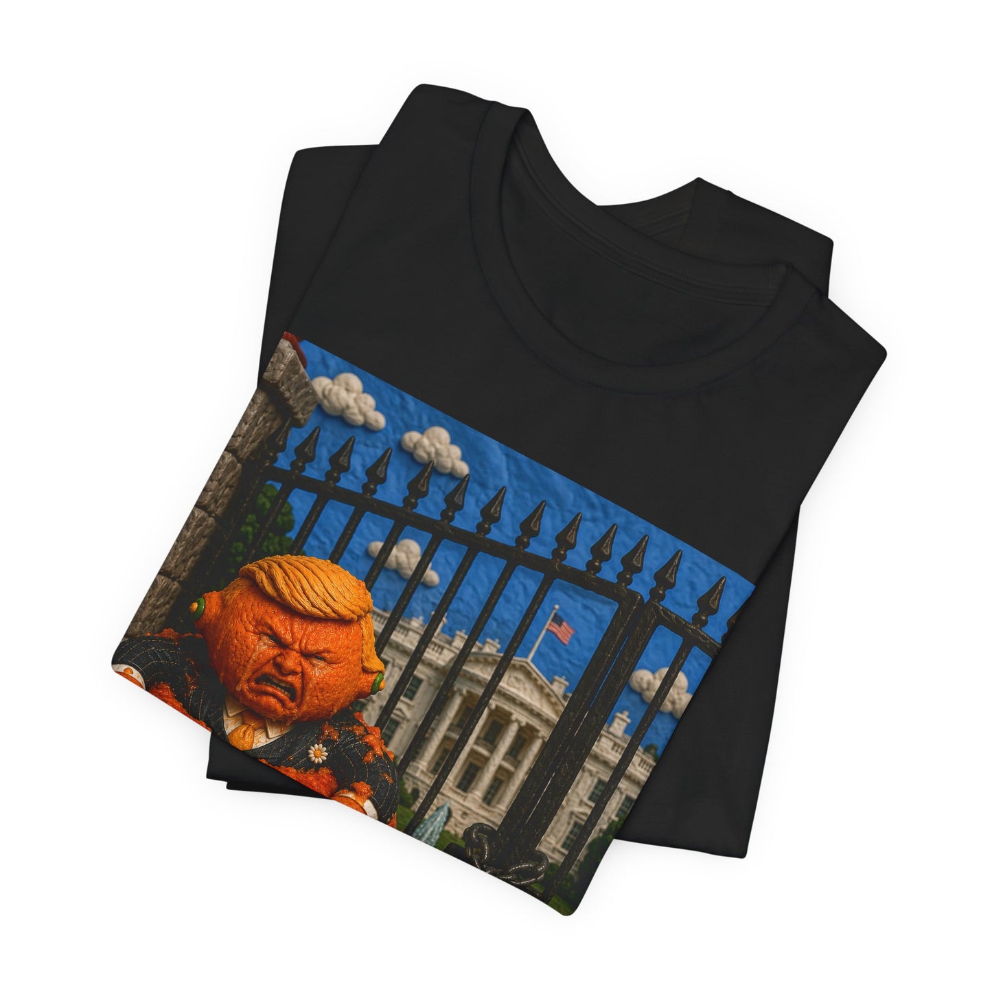 Political Pumpkin Tee – Satirical Trump Jack-o'-Lantern T-Shirt
