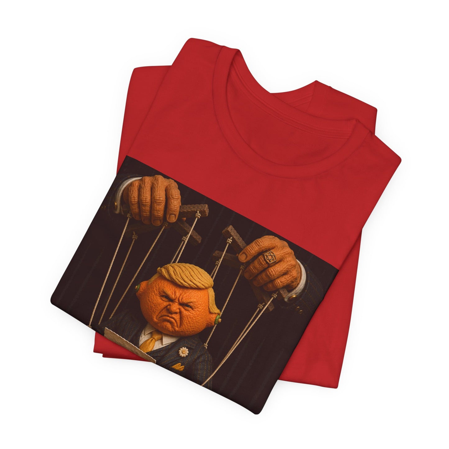 Political satire Tee — Puppet Illustration
