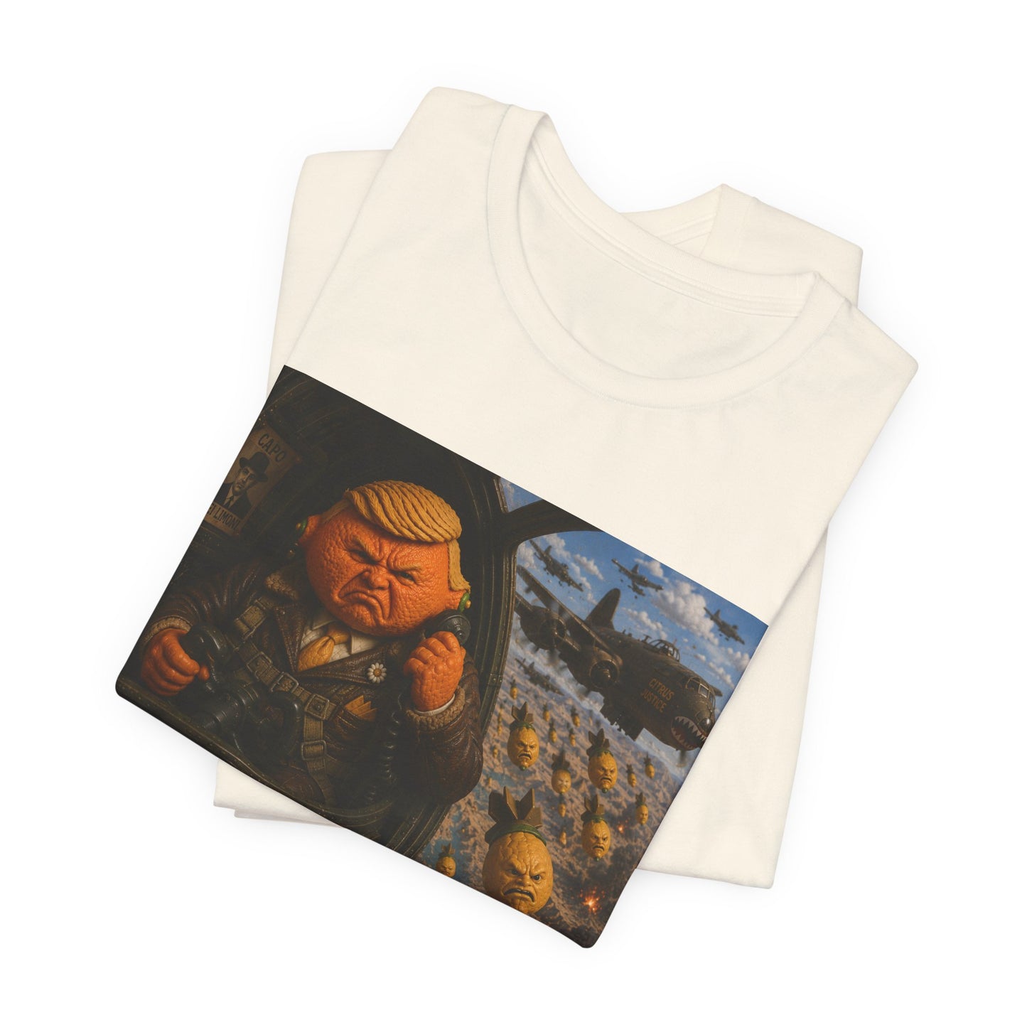 Graphic Tee — "When life gives you lemons, bomb Iran." Vintage Political Satire