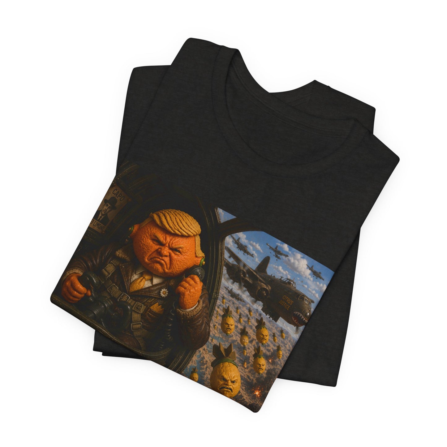 Graphic Tee — "When life gives you lemons, bomb Iran." Vintage Political Satire