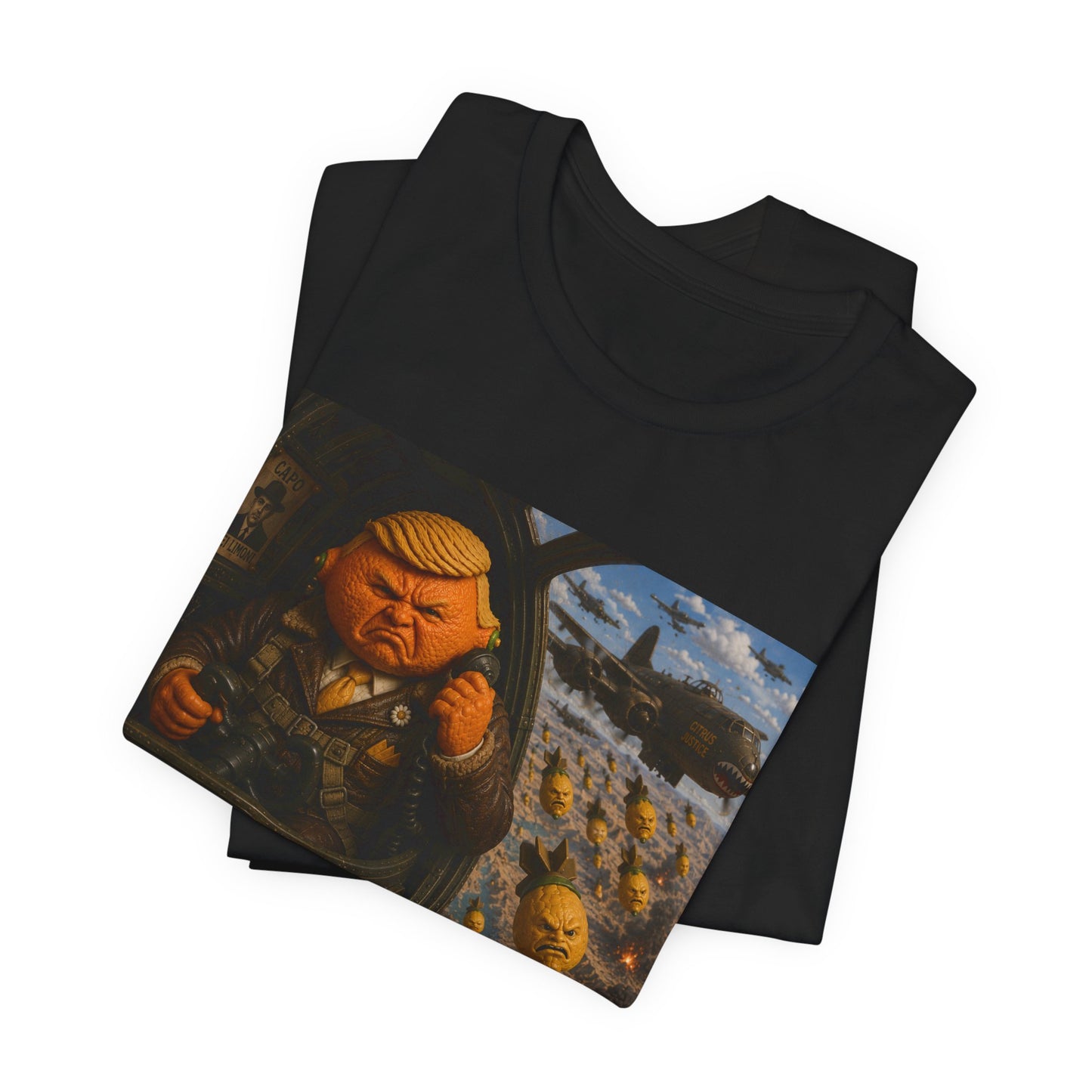 Graphic Tee — "When life gives you lemons, bomb Iran." Vintage Political Satire